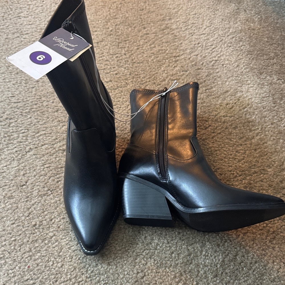 Universal Thread Black Heeled Boots